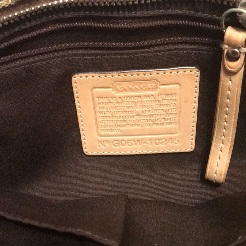 Natural tan official Coach Satchel - Picture 4 of 5